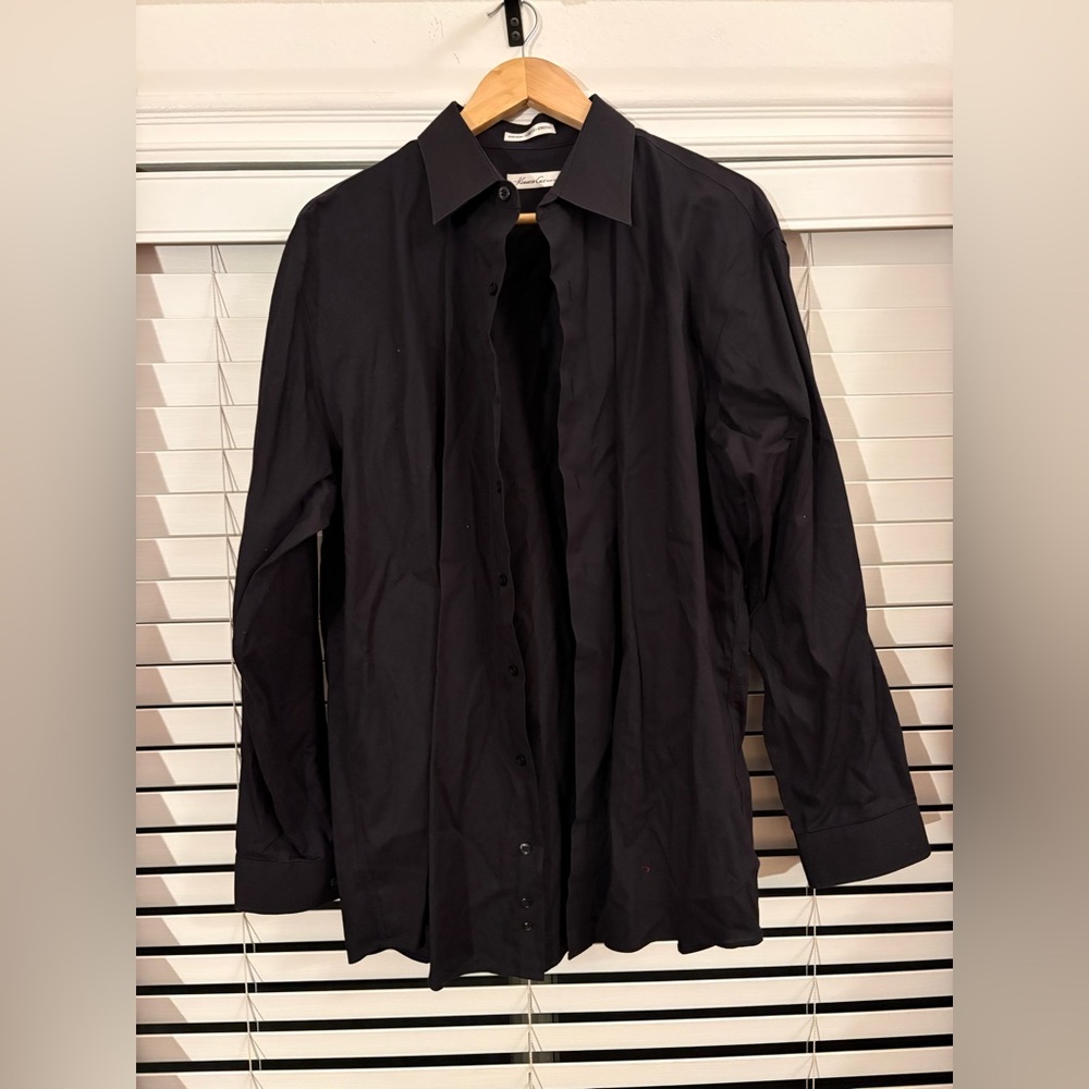 Mens Black Button Down Shirt